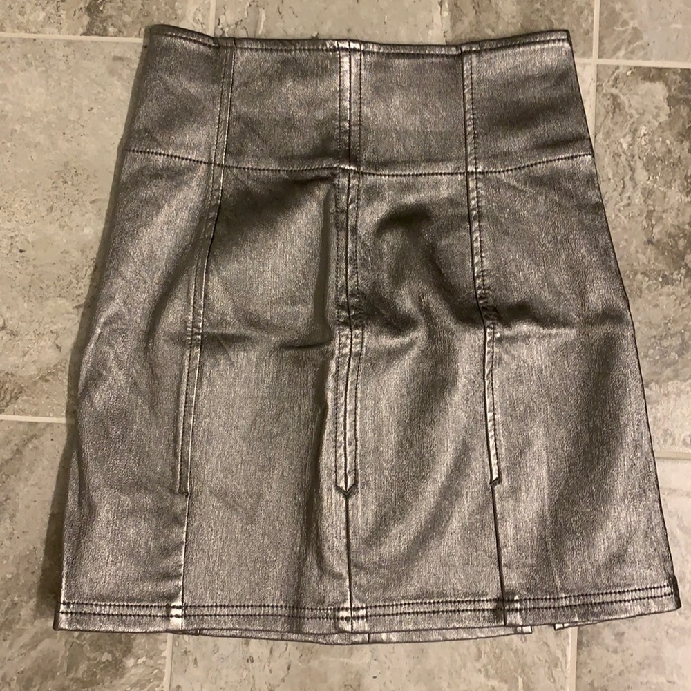 NWT free people metallic skirt.
